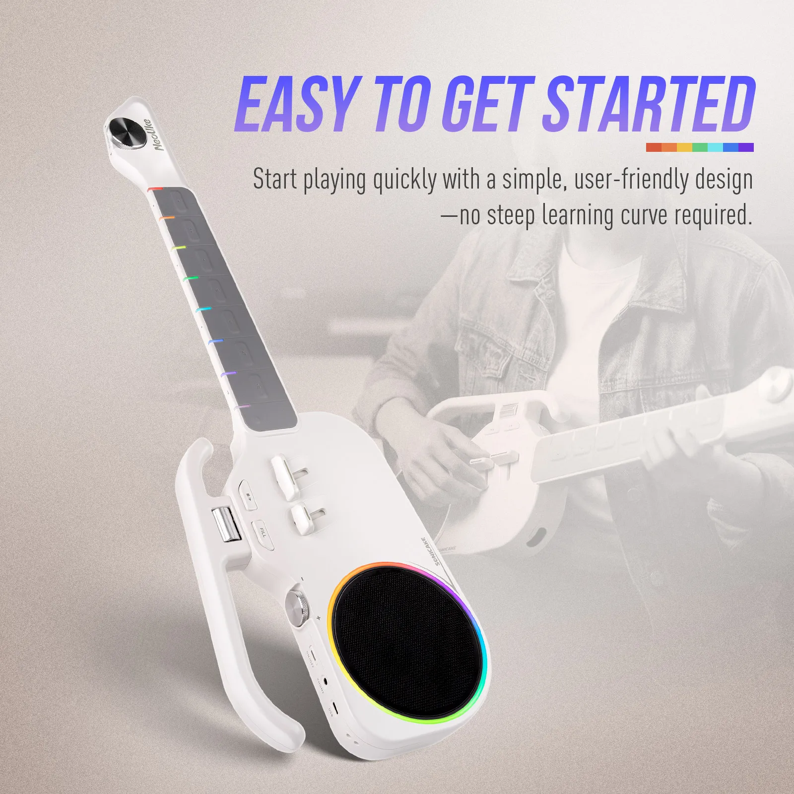 SONICAKE NeoUke Portable Elect - огляд і ціна Electric Guitar Beginner