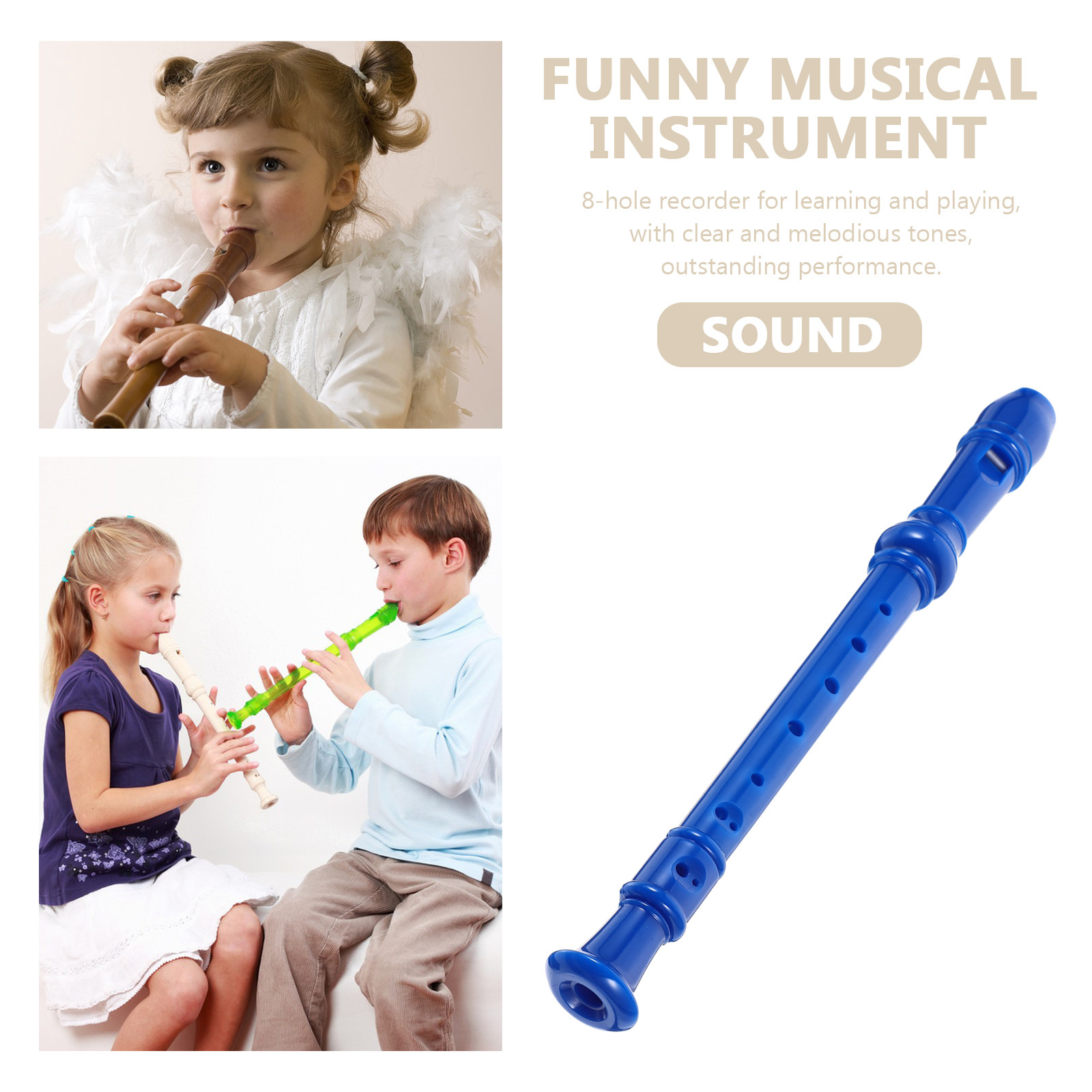8-Hole Soprano Recorder Beginn - огляд і ціна Musical Instrument Easy To Learn