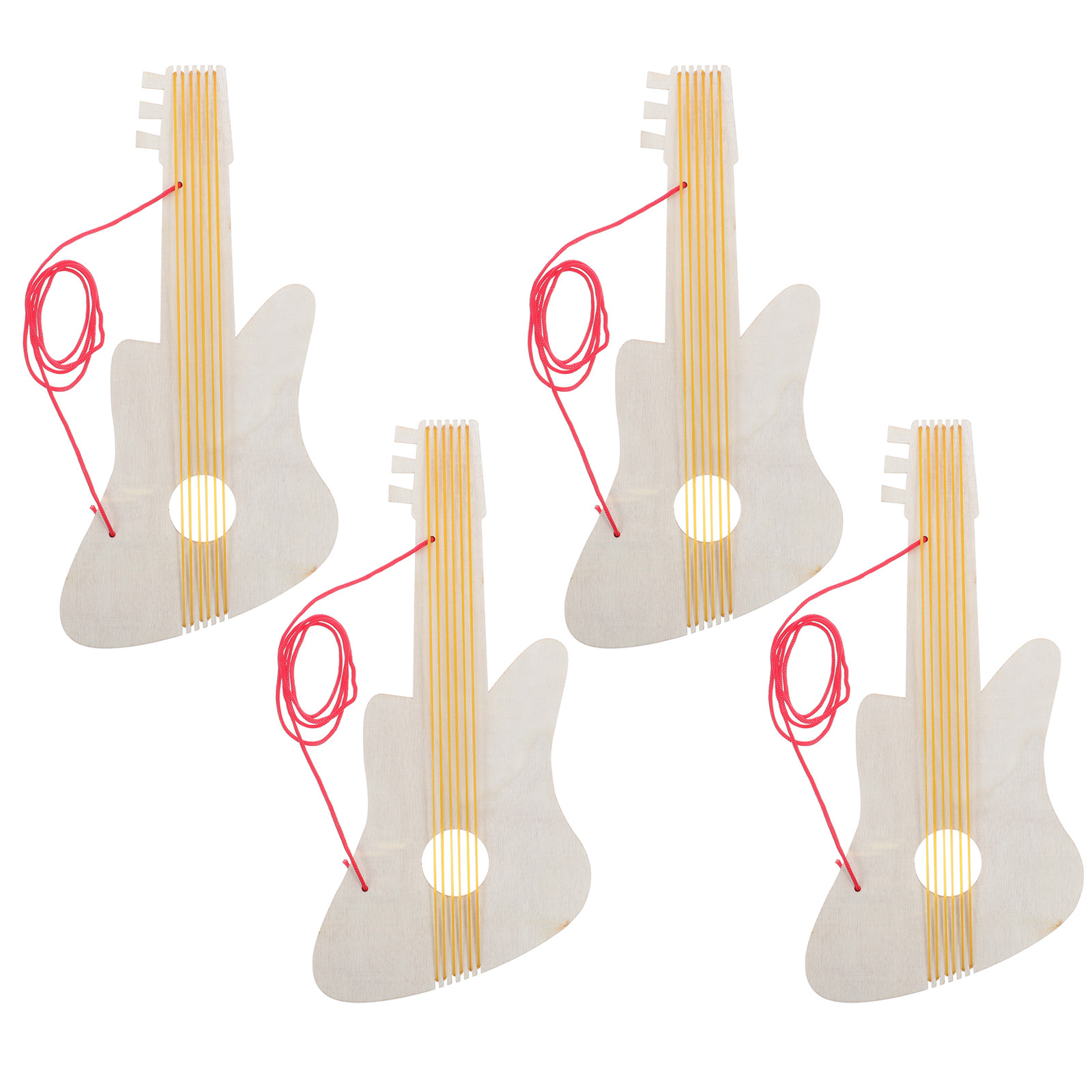 4Sets Wooden Guitar for Kids K - огляд і ціна Musical Instrument Diy For Kids