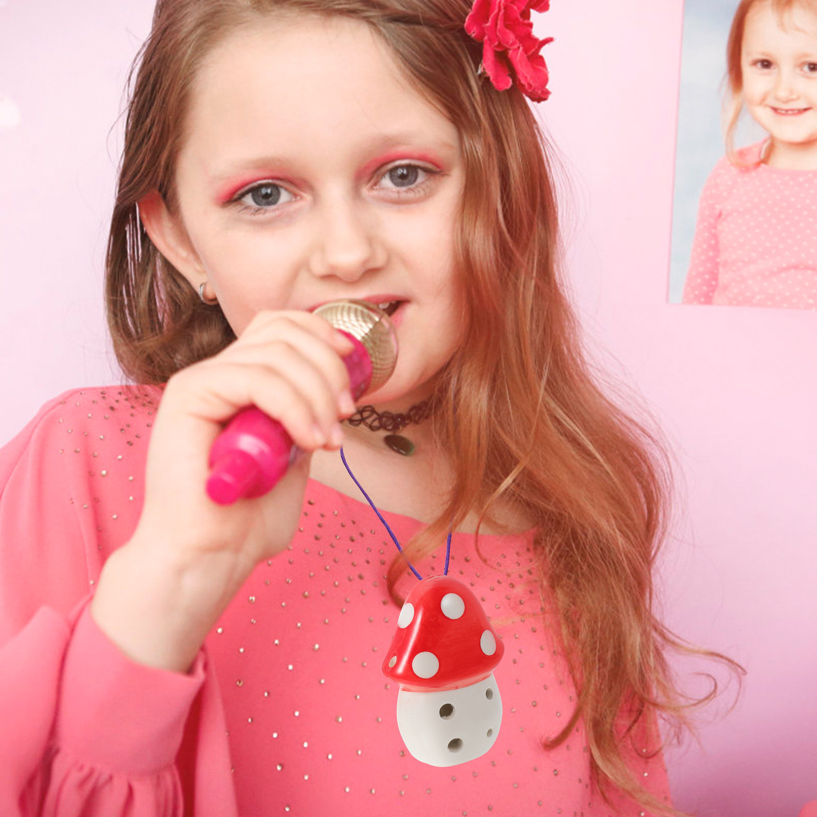 2Pcs Mushroom Shaped 6-Hole Oc - огляд і ціна Musical Instrument Kids