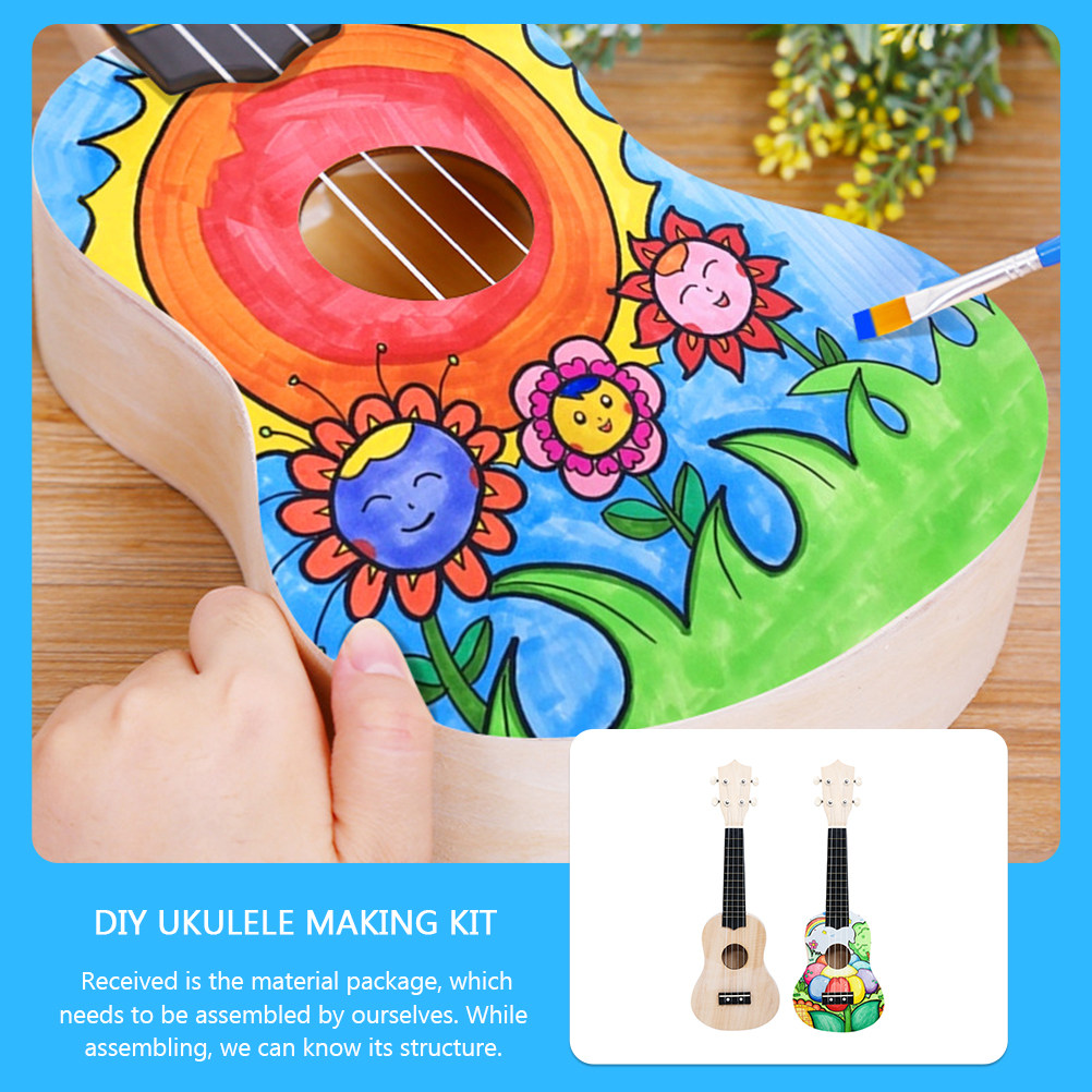 1Set DIY Ukulele Making Kit Wo - огляд і ціна Musical Instrument Diy For Kids