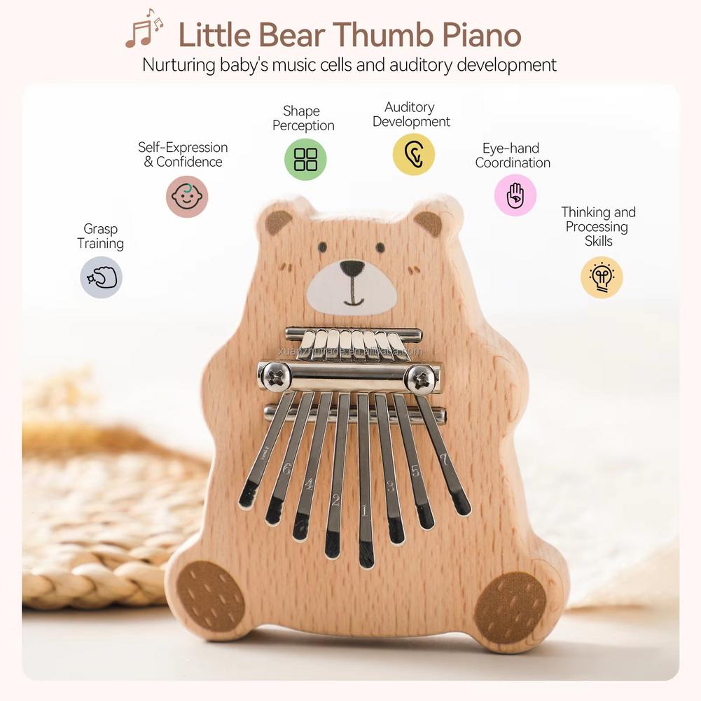 8 Key Mini Kalimba Portable Th - огляд і ціна Musical Instrument Kids