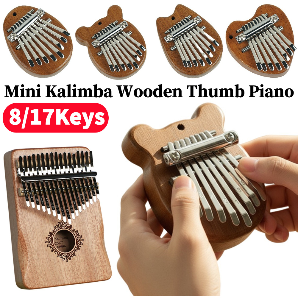 8/17Keys Mini Wooden Kalimba H - огляд і ціна Musical Instrument Kids