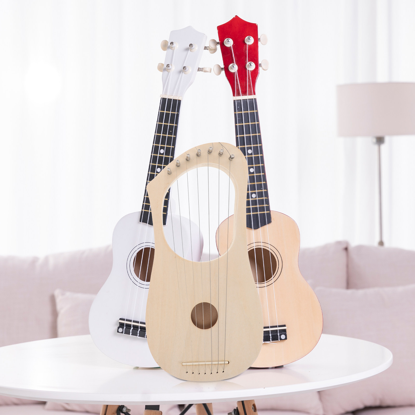 1Set DIY Wooden Lyre Harp Kit  - огляд і ціна Musical Instrument Diy For Kids