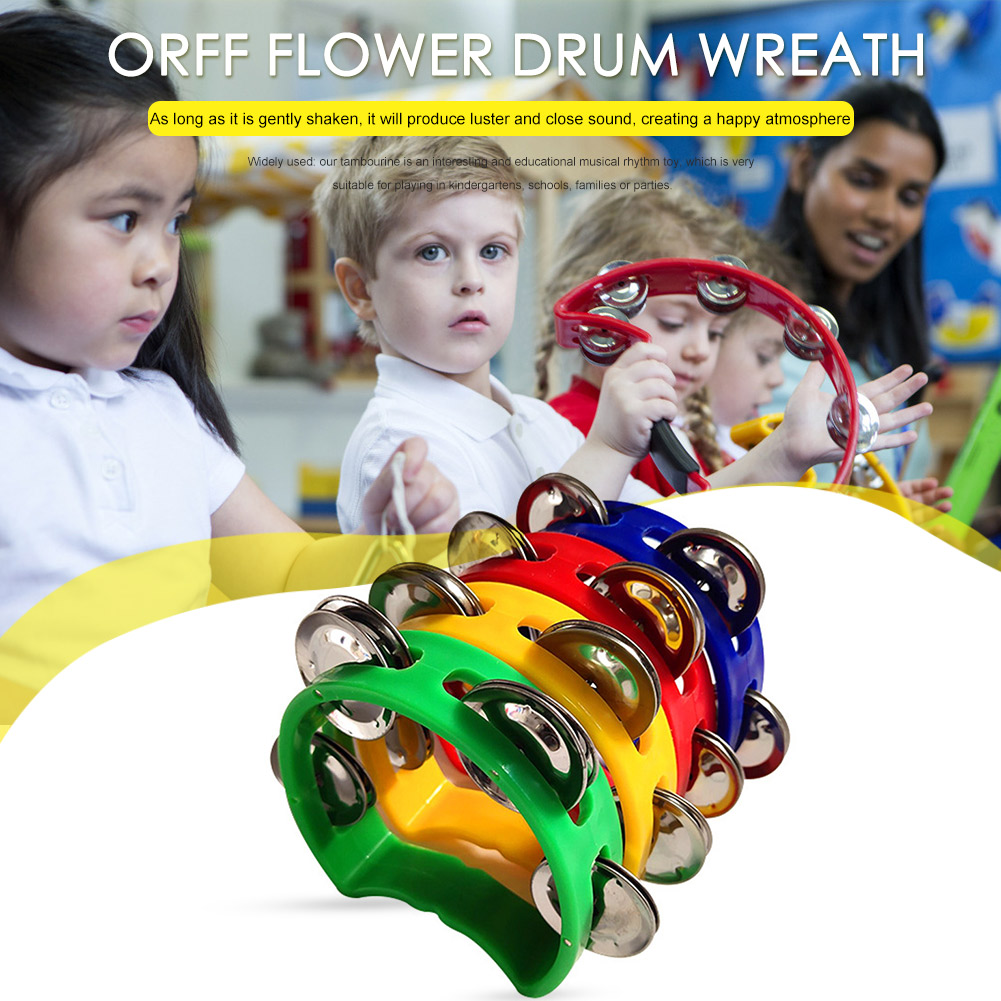 4pcs Tambourine Jingles Rattle - огляд і ціна Musical Instrument Kids