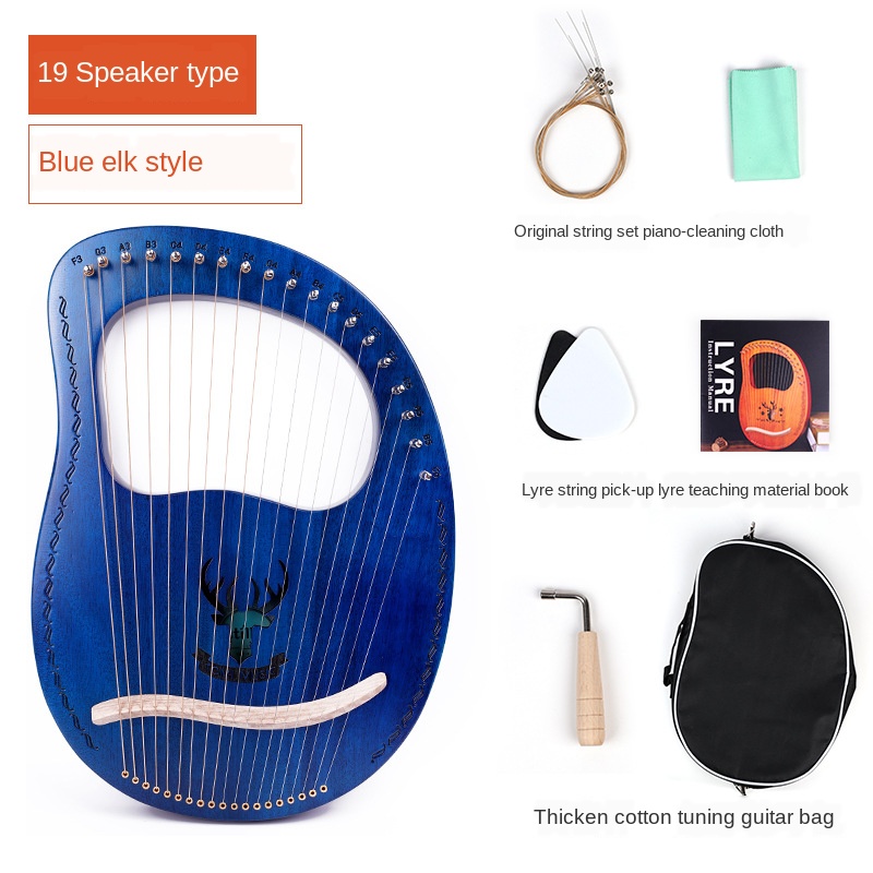 19 string Leia piano small har - огляд і ціна Musical Instrument Easy To Learn